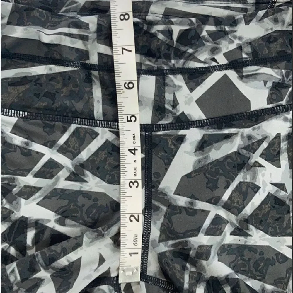 Athleta Floral Geo Sonar Leggings Slate Gray Size Small